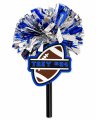 Personalized Football Spirit Pom Pom | Custom Player Name & Number Cheer Stick | Team Spirit Wand | Football Mom Gift